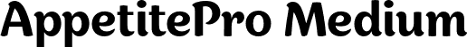 AppetitePro Medium font - AppetitePro-Medium.otf