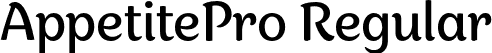 AppetitePro Regular font - AppetitePro-Regular.otf