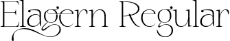 Elagern Regular font - elagern-nrpoo.ttf