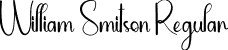 William Smitson Regular font - William-Smitson.otf