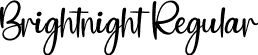 Brightnight Regular font - Brightnight.otf