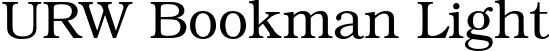 URW Bookman Light font - URWBookman-Light.otf