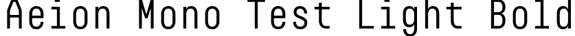 Aeion Mono Test Light Bold font - AeionMonoVariableTest-Regular.otf