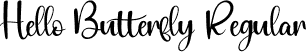 Hello Butterfly Regular font - Hello-Butterfly.otf