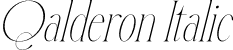 Qalderon Italic font - Qalderon-Italic.otf