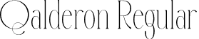 Qalderon Regular font - Qalderon.otf