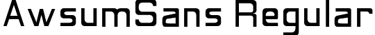 AwsumSans Regular font - AwsumSans.otf