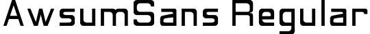 AwsumSans Regular font - AwsumSans.ttf