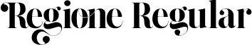 Regione Regular font - Regione.ttf