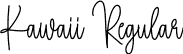 Kawaii Regular font - Kawaii.otf