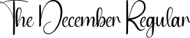 The December Regular font - The-December.otf