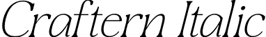 Craftern Italic font - Craftern-Italic.otf