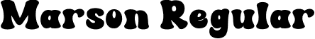 Marson Regular font - marson.ttf