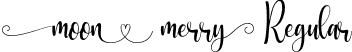 Moon Merry Regular font - Moon Merry.otf