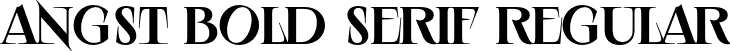 Angst Bold Serif Regular font - Angst-BoldSerif.otf