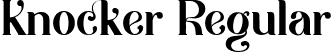 Knocker Regular font - knocker.ttf