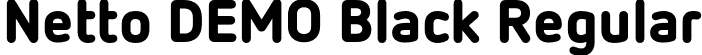 Netto DEMO Black Regular font - Netto-Black-Demo.otf