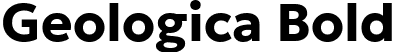 Geologica Bold font - Geologica-Bold.ttf