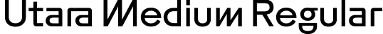 Utara Medium Regular font - Utara-Medium.otf