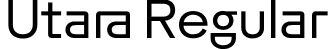 Utara Regular font - Utara-Regular.otf