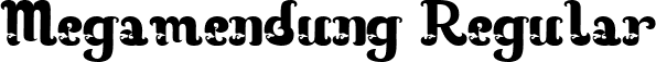 Megamendung Regular font - MEGAMENDUNG-SVG1.ttf