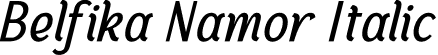 Belfika Namor Italic font - Belfika-Namor-Italic.otf