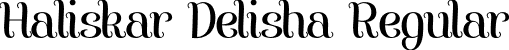 Haliskar Delisha Regular font - Haliskar-Delisha.otf