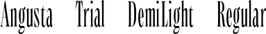 Angusta Trial DemiLight Regular font - AngustaTrial-DemiLight.otf