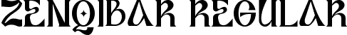 Zenqibar Regular font - Zenqibar.ttf