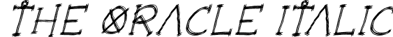 The Oracle Italic font - The-Oracle-Italic.otf