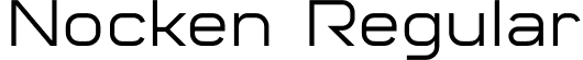 Nocken Regular font - Nocken-lg6ee.otf