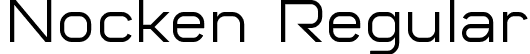 Nocken Regular font - Nocken-nRl5J.ttf