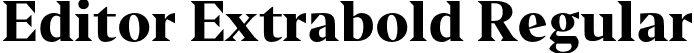 Editor Extrabold Regular font - Editor-Extrabold.otf