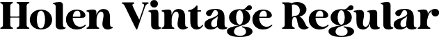 Holen Vintage Regular font - Holen-Vintage.otf