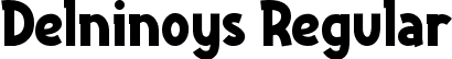 Delninoys Regular font - Delninoys.ttf