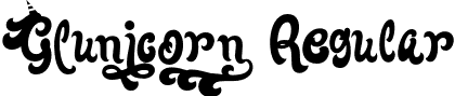 Glunicorn Regular font - Glunicorn.otf