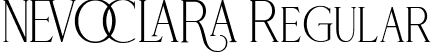 NEVOCLARA Regular font - NEVOCLARA.ttf