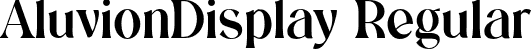 AluvionDisplay Regular font - aluviondisplay.otf