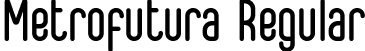 Metrofutura Regular font - metrofutura.otf