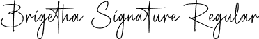 Brigetha Signature Regular font - brigethasignature-ea39l.otf