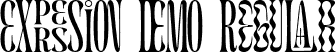 EXPRESSION DEMO Regular font - EXPRESSION-DEMO.otf