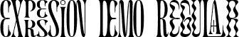 EXPRESSION DEMO Regular font - EXPRESSION-DEMO.ttf