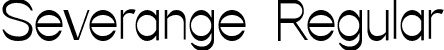 Severange Regular font - severange.otf