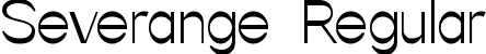 Severange Regular font - severange.ttf