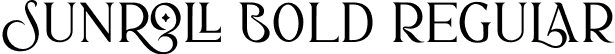 Sunroll Bold Regular font - sunrollbold-wy6yg.otf