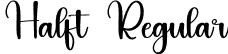 Halft Regular font - Halft.otf