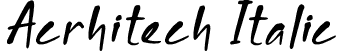 Acrhitech Italic font - Acrhitech-Italic.otf