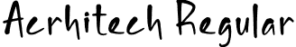 Acrhitech Regular font - Acrhitech.otf