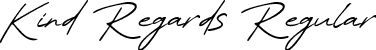 Kind Regards Regular font - kindregards-p719r.ttf