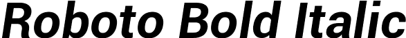 Roboto Bold Italic font - Roboto-BoldItalic.ttf